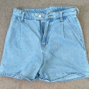 H&M Women's High Rise Denim Shorts